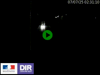 Caméra autoroute sur A6 - Valvert, près de Lyon, en direction de Paris, à hauteur de la sortie 36 Porte du Valvert