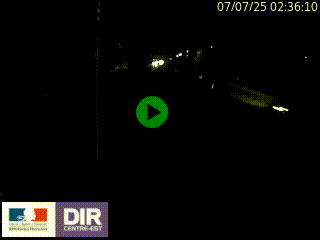Caméra autoroute sur A6 - Valvert, près de Lyon, en direction de Paris, à hauteur de la sortie 36 Porte du Valvert