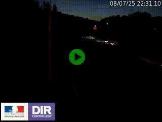 Caméra autoroute sur A6 - Valvert, près de Lyon, en direction de Paris, à hauteur de la sortie 36 Porte du Valvert