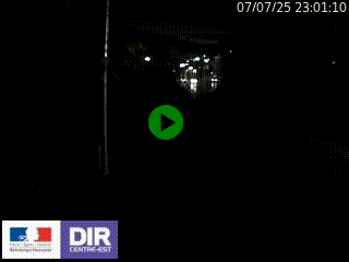 Caméra autoroute sur A6 - Valvert, près de Lyon, en direction de Paris, à hauteur de la sortie 36 Porte du Valvert