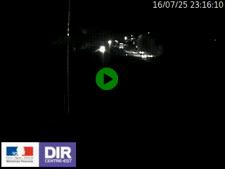 Caméra autoroute sur A6 - Valvert, près de Lyon, en direction de Paris, à hauteur de la sortie 36 Porte du Valvert