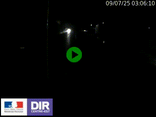 Caméra autoroute sur A6 - Valvert, près de Lyon, en direction de Paris, à hauteur de la sortie 36 Porte du Valvert