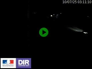 Caméra autoroute sur A6 - Valvert, près de Lyon, en direction de Paris, à hauteur de la sortie 36 Porte du Valvert