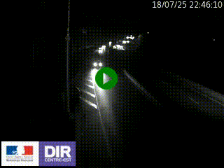 Caméra autoroute sur A6 - Valvert, près de Lyon, en direction de Paris, à hauteur de la sortie 36 Porte du Valvert