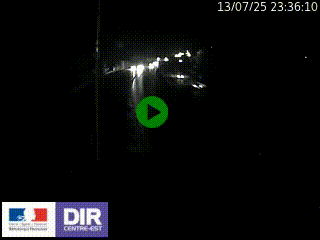 Caméra autoroute sur A6 - Valvert, près de Lyon, en direction de Paris, à hauteur de la sortie 36 Porte du Valvert