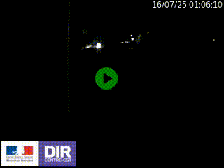 Caméra autoroute sur A6 - Valvert, près de Lyon, en direction de Paris, à hauteur de la sortie 36 Porte du Valvert