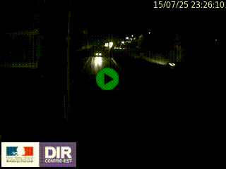 Caméra autoroute sur A6 - Valvert, près de Lyon, en direction de Paris, à hauteur de la sortie 36 Porte du Valvert