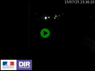 Caméra autoroute sur A6 - Valvert, près de Lyon, en direction de Paris, à hauteur de la sortie 36 Porte du Valvert