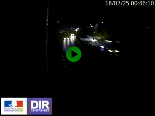 Caméra autoroute sur A6 - Valvert, près de Lyon, en direction de Paris, à hauteur de la sortie 36 Porte du Valvert