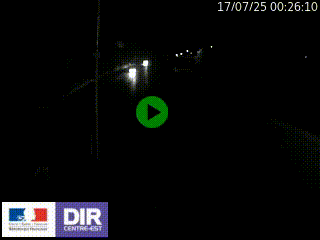 Caméra autoroute sur A6 - Valvert, près de Lyon, en direction de Paris, à hauteur de la sortie 36 Porte du Valvert