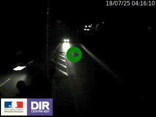 Caméra autoroute sur A6 - Valvert, près de Lyon, en direction de Paris, à hauteur de la sortie 36 Porte du Valvert