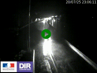 Caméra autoroute sur A6 - Valvert, près de Lyon, en direction de Paris, à hauteur de la sortie 36 Porte du Valvert