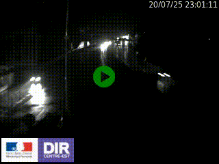 Caméra autoroute sur A6 - Valvert, près de Lyon, en direction de Paris, à hauteur de la sortie 36 Porte du Valvert
