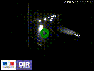 Caméra autoroute sur A6 - Valvert, près de Lyon, en direction de Paris, à hauteur de la sortie 36 Porte du Valvert