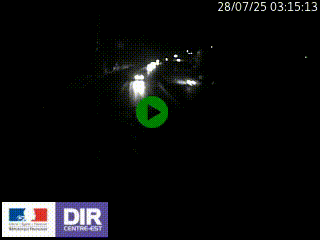 Caméra autoroute sur A6 - Valvert, près de Lyon, en direction de Paris, à hauteur de la sortie 36 Porte du Valvert