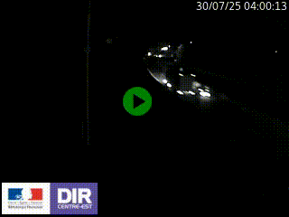 Caméra autoroute sur A6 - Valvert, près de Lyon, en direction de Paris, à hauteur de la sortie 36 Porte du Valvert