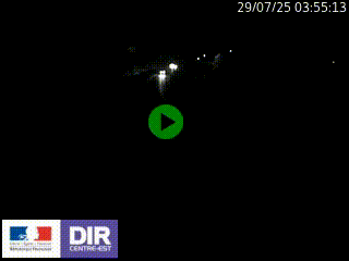 Caméra autoroute sur A6 - Valvert, près de Lyon, en direction de Paris, à hauteur de la sortie 36 Porte du Valvert