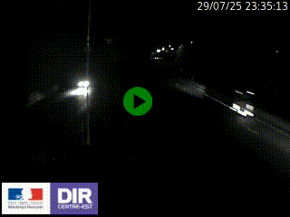 Caméra autoroute sur A6 - Valvert, près de Lyon, en direction de Paris, à hauteur de la sortie 36 Porte du Valvert