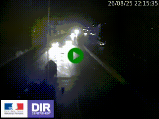 Caméra autoroute sur A6 - Valvert, près de Lyon, en direction de Paris, à hauteur de la sortie 36 Porte du Valvert