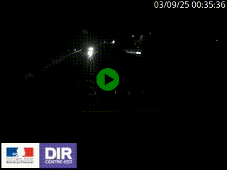 Caméra autoroute sur A6 - Valvert, près de Lyon, en direction de Paris, à hauteur de la sortie 36 Porte du Valvert