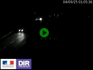 Caméra autoroute sur A6 - Valvert, près de Lyon, en direction de Paris, à hauteur de la sortie 36 Porte du Valvert