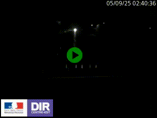 Caméra autoroute sur A6 - Valvert, près de Lyon, en direction de Paris, à hauteur de la sortie 36 Porte du Valvert