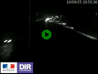 Caméra autoroute sur A6 - Valvert, près de Lyon, en direction de Paris, à hauteur de la sortie 36 Porte du Valvert