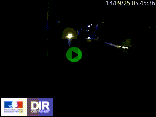 Caméra autoroute sur A6 - Valvert, près de Lyon, en direction de Paris, à hauteur de la sortie 36 Porte du Valvert