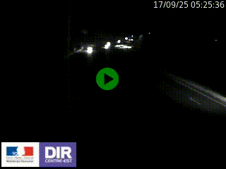 Caméra autoroute sur A6 - Valvert, près de Lyon, en direction de Paris, à hauteur de la sortie 36 Porte du Valvert