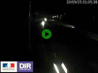 Caméra autoroute sur A6 - Valvert, près de Lyon, en direction de Paris, à hauteur de la sortie 36 Porte du Valvert