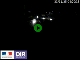 Caméra autoroute sur A6 - Valvert, près de Lyon, en direction de Paris, à hauteur de la sortie 36 Porte du Valvert