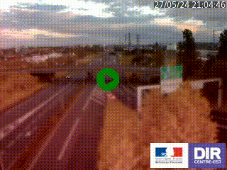 Caméra de circulation routière sur le boulevard périphérique Laurent Bonnevay de Lyon à hauteur de Saint-Fons, en direction de l'A7. Vue orientée vers Marseille