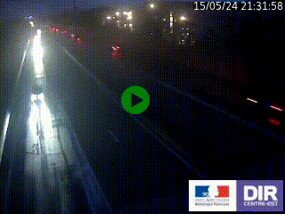 Caméra de circulation routière sur le boulevard périphérique Laurent Bonnevay de Lyon (D383) à hauteur de Villeurbanne, après la jonction avec l'A42. Vue orientée vers Bron