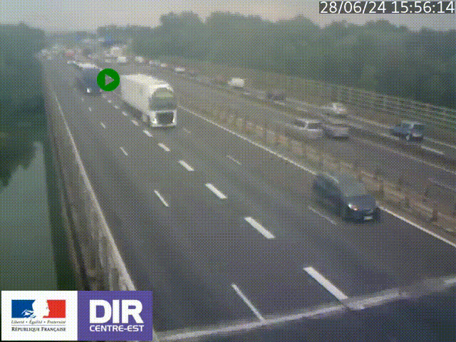 <h2>Caméra trafic à la jonction entre l'A46 (Rocade-est de Lyon) et l'A42 à hauteur de Vault-en-Velin en direction de Marseille</h2>