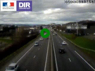 <h2>Caméra autoroute à Saint-Etienne (Les Littes) à hauteur du Ikea Saint-Etienne sur l'A72 en direction de Roanne</h2>