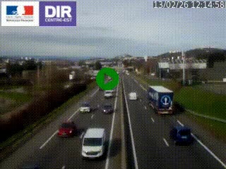 <h2>Caméra autoroute à Saint-Etienne (Les Littes) à hauteur du Ikea Saint-Etienne sur l'A72 en direction de Roanne</h2>