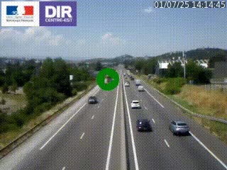 <h2>Caméra autoroute à Saint-Etienne (Les Littes) à hauteur du Ikea Saint-Etienne sur l'A72 en direction de Roanne</h2>