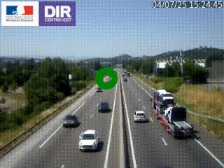 <h2>Caméra autoroute à Saint-Etienne (Les Littes) à hauteur du Ikea Saint-Etienne sur l'A72 en direction de Roanne</h2>