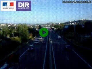 <h2>Caméra autoroute à Saint-Etienne (Les Littes) à hauteur du Ikea Saint-Etienne sur l'A72 en direction de Roanne</h2>