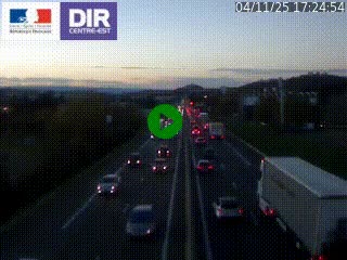 <h2>Caméra autoroute à Saint-Etienne (Les Littes) à hauteur du Ikea Saint-Etienne sur l'A72 en direction de Roanne</h2>