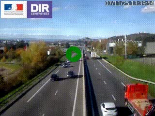 <h2>Caméra autoroute à Saint-Etienne (Les Littes) à hauteur du Ikea Saint-Etienne sur l'A72 en direction de Roanne</h2>