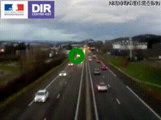 <h2>Caméra autoroute à Saint-Etienne (Les Littes) à hauteur du Ikea Saint-Etienne sur l'A72 en direction de Roanne</h2>