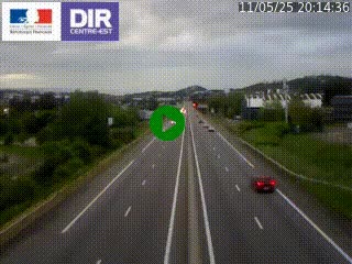 Caméra autoroute à Saint-Etienne (Les Littes) à hauteur du Ikea Saint-Etienne sur l'A72 en direction de Roanne