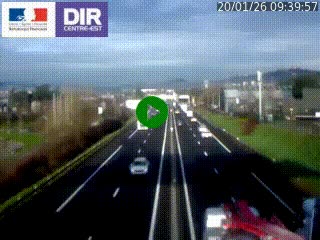 <h2>Caméra autoroute à Saint-Etienne (Les Littes) à hauteur du Ikea Saint-Etienne sur l'A72 en direction de Roanne</h2>