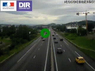 <h2>Caméra autoroute à Saint-Etienne (Les Littes) à hauteur du Ikea Saint-Etienne sur l'A72 en direction de Roanne</h2>