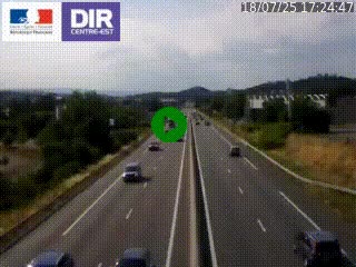 Caméra autoroute à Saint-Etienne (Les Littes) à hauteur du Ikea Saint-Etienne sur l'A72 en direction de Roanne