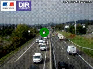 <h2>Caméra autoroute à Saint-Etienne (Les Littes) à hauteur du Ikea Saint-Etienne sur l'A72 en direction de Roanne</h2>