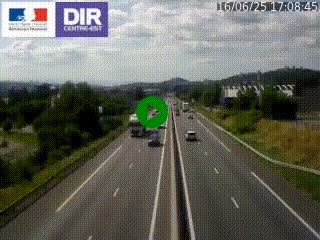 Caméra autoroute à Saint-Etienne (Les Littes) à hauteur du Ikea Saint-Etienne sur l'A72 en direction de Roanne