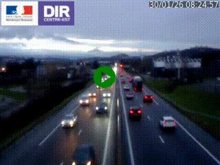 <h2>Caméra autoroute à Saint-Etienne (Les Littes) à hauteur du Ikea Saint-Etienne sur l'A72 en direction de Roanne</h2>