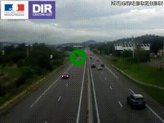 Caméra autoroute à Saint-Etienne (Les Littes) à hauteur du Ikea Saint-Etienne sur l'A72 en direction de Roanne